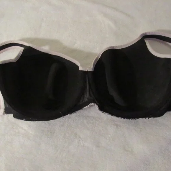 Cacique Beige/Black Lace Bra  Balconette  42C - Picture 4 of 7